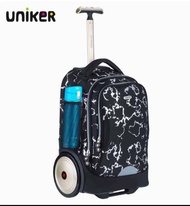 UNIKER กระเป๋านักเรียนล้อลาก 18นิ้ว ( รุ่น Solid-Big Wheels ) กระเป๋าเดินทางใบเล็ก ล้อลากใหญ่ ใส่ของได้เยอะ