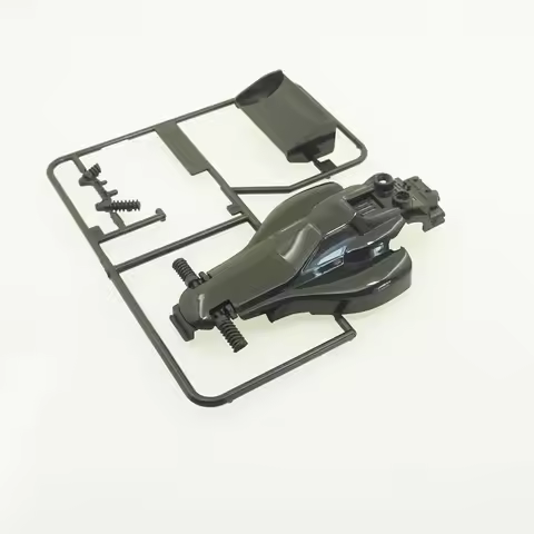 homemade tamiya mini 4wd racing car ASTUTE shell black/white/purple/clear pink