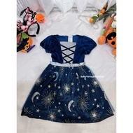 Second-Hand Children's Witch Costume**Uk Work/M 7-8 Years Old/Chest Size 28 Inches**Velvet Fabric Wi