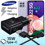 ที่ชาร์จ Samsung A22 15W Type-C ซัมซุง หัวชาร์จ(EU) สายชาร์จ 2เมตร Fast Charge ชาร์จเร็ว ชาร์จด่วน ของแท้ศูนย์