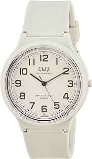 Citizen Q&amp;Q Analog Solar Watch, Water Resistant to 10 ATM, Urethane Strap, gray, Classic