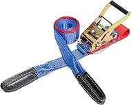 FK Blue CE2ET Eye Lashing Belt, 0.5 Ton, Width 2.0 inches (50 mm) x Length 3.9 ft (1+4 m)