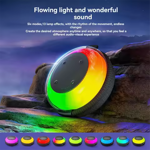 Wireless Bluetooth Speaker Portable Wireless Speaker with Handle Fabric Waterproof Mini Speaker Subw
