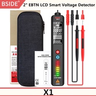 BSIDE ADMS1 Digital LCD Multimeter X1 3-Line Display Auto Voltage Tester Curved Screen Voltmeter with Analog Bar 8 LED Indicator