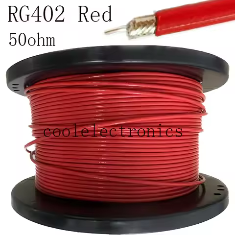1/2/3m 5m 10m RG402 Red Simi Rigid RF coax cable Semi-Flexible 50ohm RG402 cable 50cm 15m 20m 30m