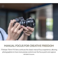 Sale Ttartisan 75Mm F1.5 Full Frame Swirly Bokeh Lens For M42-Mount