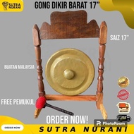 Gong 17"  & mallet / Gong Dikir Barat  dan Pemukul