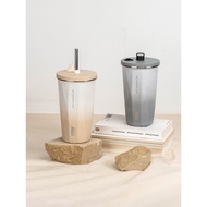 tyeso tumbler TYESO TYESO Girls Stainless Steel Straw Thermos Cup