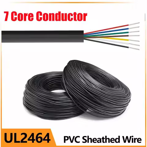 7 Conductor Trailer Cable 7 Core Tinned Copper Stranded Wire 12V Electrical Wire For Speaker Audio A