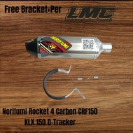 Exhaust silencer Rocket 4 racing exhaust klx150l klx150s klx150 BF crf150l viarcx150