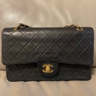 Chanel vintage 老香羊皮 CF25 classic flap 黑色