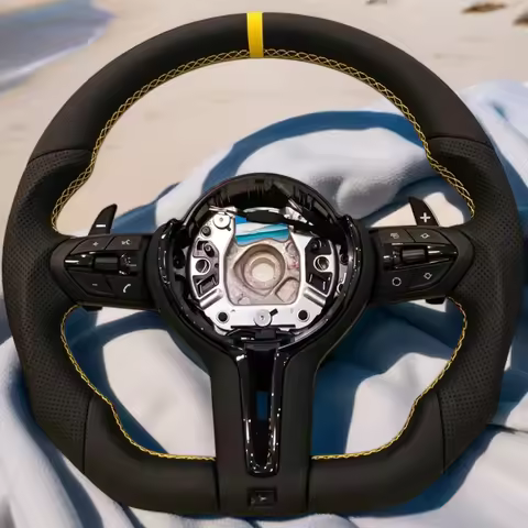 Leather Car Steering Wheel F10 F15 F36 F20 F22 F25 F32 M3 M5 E46 E60 E70 E90 E91 M Sports Steering W