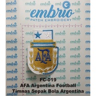 Patch Jogja FC-019 Patches AFA Argentina Football Embroidery Logo Jersey National Team Football Arge