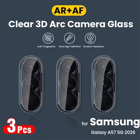 3Pcs 3D Curved Camera Glass For Samsung Galaxy A57 A37 5G 9H Clear Rear Lens Protector Film Samung S