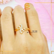 Flash Gold 6K (300) and 8K (375) CK 185 Lightning Gold Ring