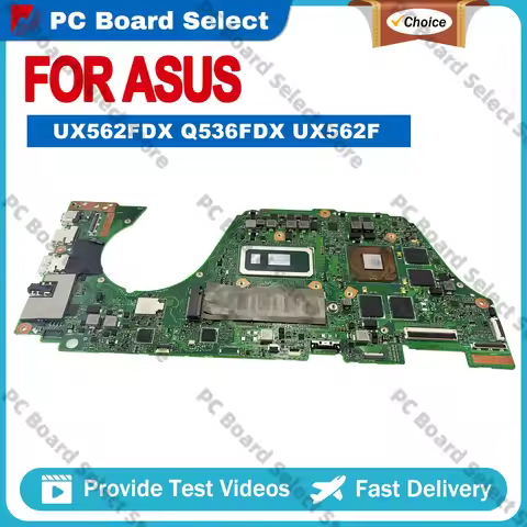 UX562 UX562FDX Laptop Motherboard For ASUS ZenBook Q562FDX UX56IQ Notebook Mainboard With I3 I5 I7 C