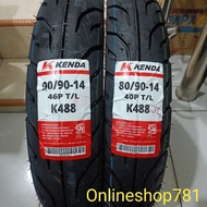 TUBELESS OUTER TIRES 80/90-14 & 90/90-14 KENDA K88 FREE TUBELESS VALVEOriginal