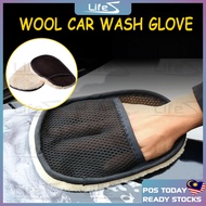 Anti Scratch Car Wash Glove Huge Wool Car Wash Gloves Waxing Cleaning Car Span Cuci Kereta 洗车手套
