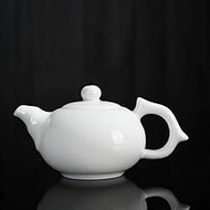 White Jade ceramic teapot White kung fu Xuri pot filtering pot Health Care single teapot long 13.5cm