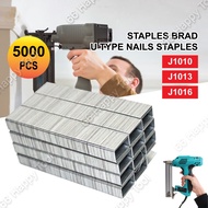 J1010/J1013/J1016 Staples Brad Nails Finish U-Type Nails 5000pcs Nail Gun Stapler DIY Woodwork Hand 