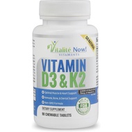 Vitality NowBest Vitamin D32,000IU+K2-Optimized Absorption Best Form MK7, Promote Lung Health, Stren