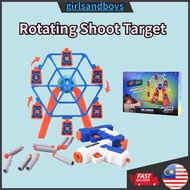 Kid Toys Shoot Target Score Rotating Blast Electric Shooting Target Aim Launch Family Party Games Bi