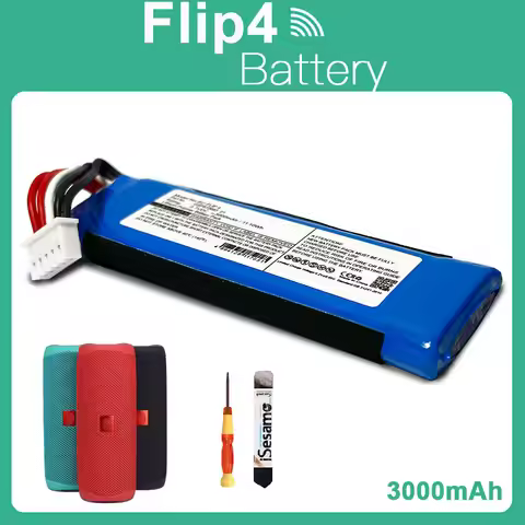 3000mAh Replacement Battery for JBL Flip 4, Flip 4 Special Edition, Flip4, GSP872693 01 3.7V origina
