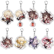 Game Honkai Star Rail Keychain Aglaea The Herta Rappa Figure Pendant Car Key Ring Anime Cosplay Jewe