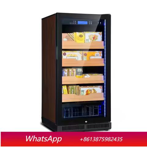 YJQ constant humidity cigar cabinet single door glass door refrigerated cigar display cabinet with h