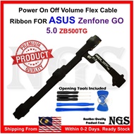 Asus Zenfone GO 5.0 ZB500TG Power On OFF Volume Flex Cable Ribbon with Opening Tools