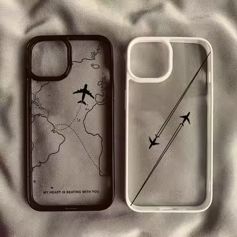 Travel-nspired Airplane Route Desian Phone Case For iPhone 17 16 15 14 13 12 11 Pro Max MINI 17 Air 
