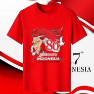 MERAH (9 MOTIFS) TSHIRT 17 AUGUST 2025 ADULT MEN WOMEN LATEST 17 AUGUST 2025 T-SHIRT/ RED FLAG 80TH