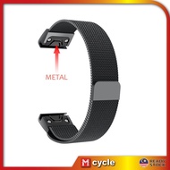 Garmin Fenix 7S / 7 / 7X / 6S / 6 / 6X / 3 /5S / 5 / 5X Plus Series Fenix Pro Solar Magnetic Metal Band