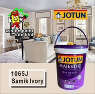 1065J SAMIK IVORY  1L / 5L / JOTUN MAJESTIC TRUE BEAUTY ( MATT ) - INTERIOR PAINT /   Cat Rumah Dala