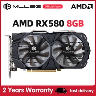 1 MLLSE AMD RX 580 8GB 2048SP Gaming Graphics Card GDDR5 256Bit PCI Express 3.0 ×16 6Pin Radeon GPU RX580 Series Placa De Video