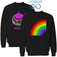 OCTACLEF Crewneck Sweatshirt Sweater Outerwear Printing DTG Music Hip Hop 6ix9ine Unisex Men Wanita