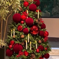 Giant velvet bauble for Christmas decoration, Christmas decor