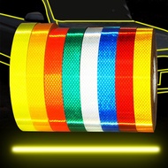 Reflective Warning Tape Sticker Car Motorcycle Warning Light Film Stickers Strips for Bike Electric