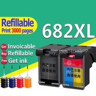Compatible HP 682 HP 682XL refillable ink cartridge for 1200,2300,6075,6076,2775,2776,2777,2779,4100