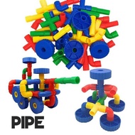 EDUCATIONAL TOYS BLOCK #pipeline # bullet #building #block #screw #gear #abc line #button