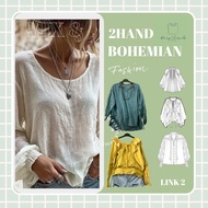 [2Hand] Vintage Bohemian Style Women's Blouse (Link 2)