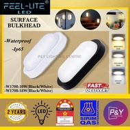 FEEL LITE Ceiling Surface Bulkhead Oval / White/Black 10W/18W LED