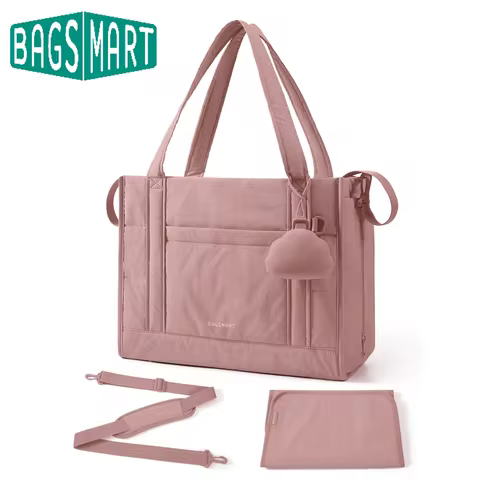 BAGSMART Lightweight Diaper Bag Tote Versatile Hospital Handbag Large Capacity Mommy Bag with Pacifi