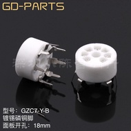 Small 7-pin Tube Holder Ceramic Gold-plated Seven-pin Power Amplifier Socket 6J4 6J1 6Z4 6X4 Tube Ho