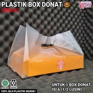 ECER Kantong Plastik Box Donat Isi 6 / Box 22x22 / Dus Pizza Brownies Tas Bingkisan Hampers Ultah