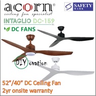 [DC Ceiling Fan] Acorn 52"/40" Ceiling Intagio Intaglio DC-159