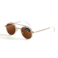 AJ Morgan Cocktail Sunglasses White Brown Lens