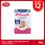 [12 PCS][MANOON] CHANGETER Pouch 55 g. เช้นจ์เตอร์ อาหารเปียก สำหรับแมว 55 กรัม