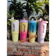 TERMOS Thermos tumbler Gradation Stainless SUS304 900ml With A Straw And A New logo Handle