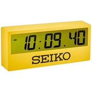 SEIKO SQ816Y Wall clock for living room bed room Yellow 125 290 61mm Digital Sports Timer Design